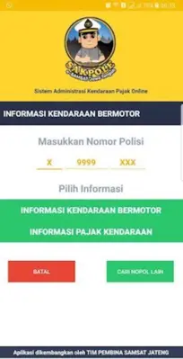 SAKPOLE e-SAMSAT JATENG android App screenshot 2